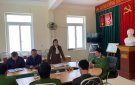Đoàn kiểm tra của Công an tỉnh Thanh Hóa thăm và làm việc tại xã Ngọc Phụng.
